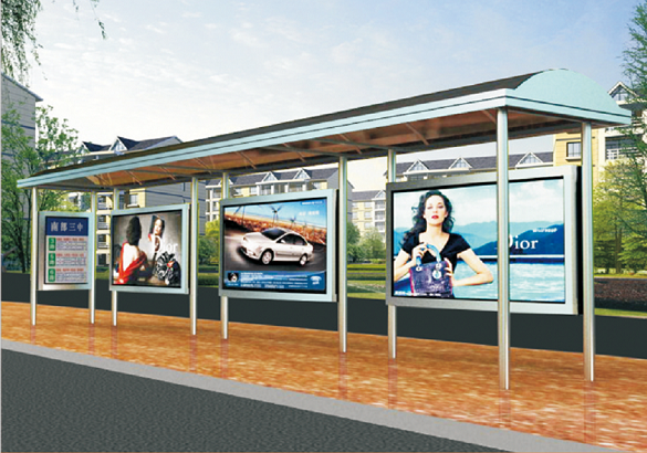 不銹鋼公交站臺(tái)燈箱
