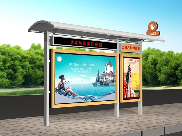 鄉(xiāng)鎮(zhèn)公交站臺燈箱